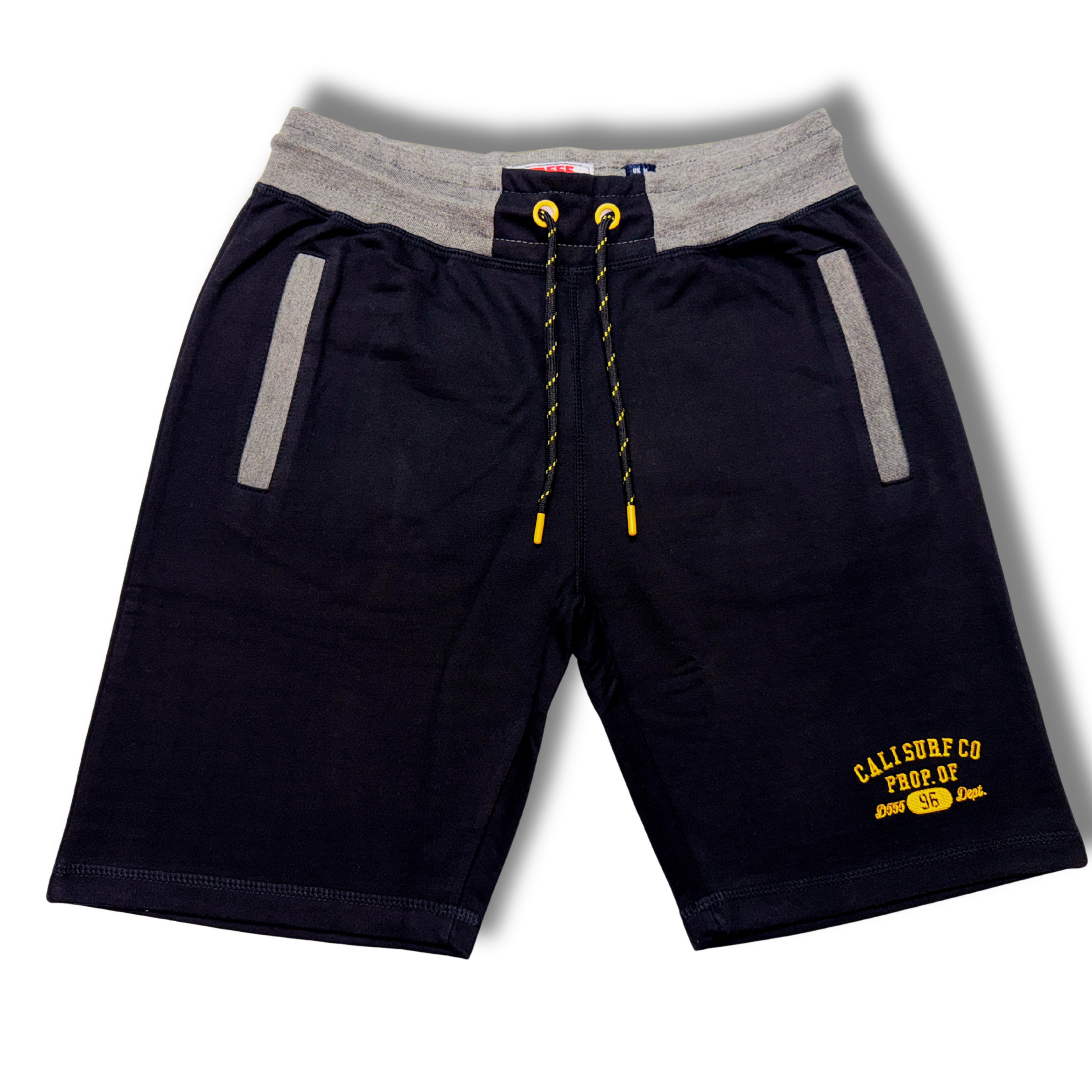 SUTTON 2-D555 Elasticated Waist Loop Back Shorts With Embroidery