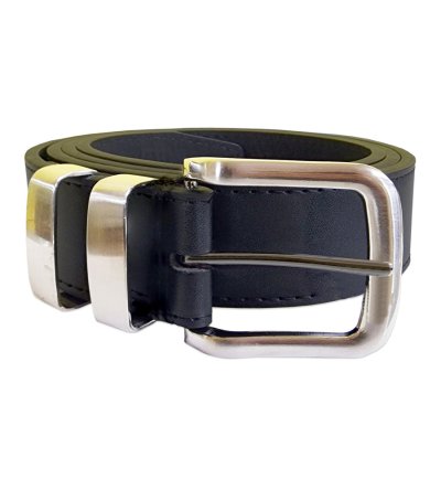 NOAH-D555 Double Metal Loop Fashion Belt 3.8cm Width
