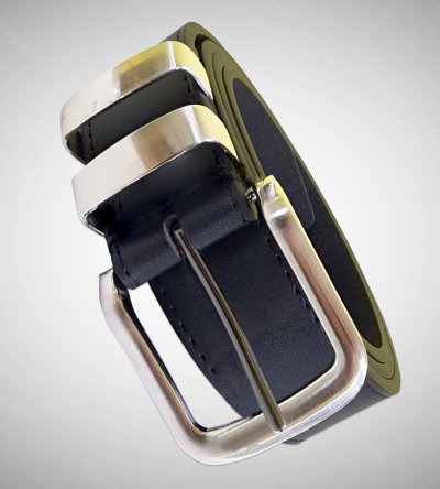 NOAH-D555 Double Metal Loop Fashion Belt 3.8cm Width