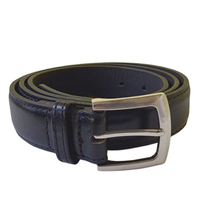LEWIS-D555 Square Buckle Plain Belt 2.9cm Width