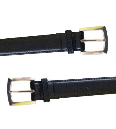 LEWIS-D555 Square Buckle Plain Belt 2.9cm Width