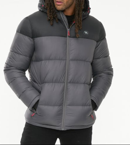 WORRALL Quilted Puffer Jacket With Full Sherpa Lining