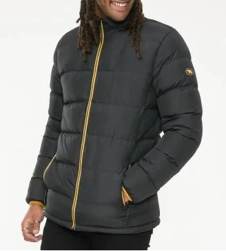 CRISTIANO-D555 Puffer Jacket With Binding On Cuffs And Embroidery Badge On Sleeve