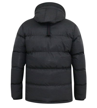 DOMENIC-D555 Quilted Puffer Jacket With Half Micro Fleece Lining And Hood