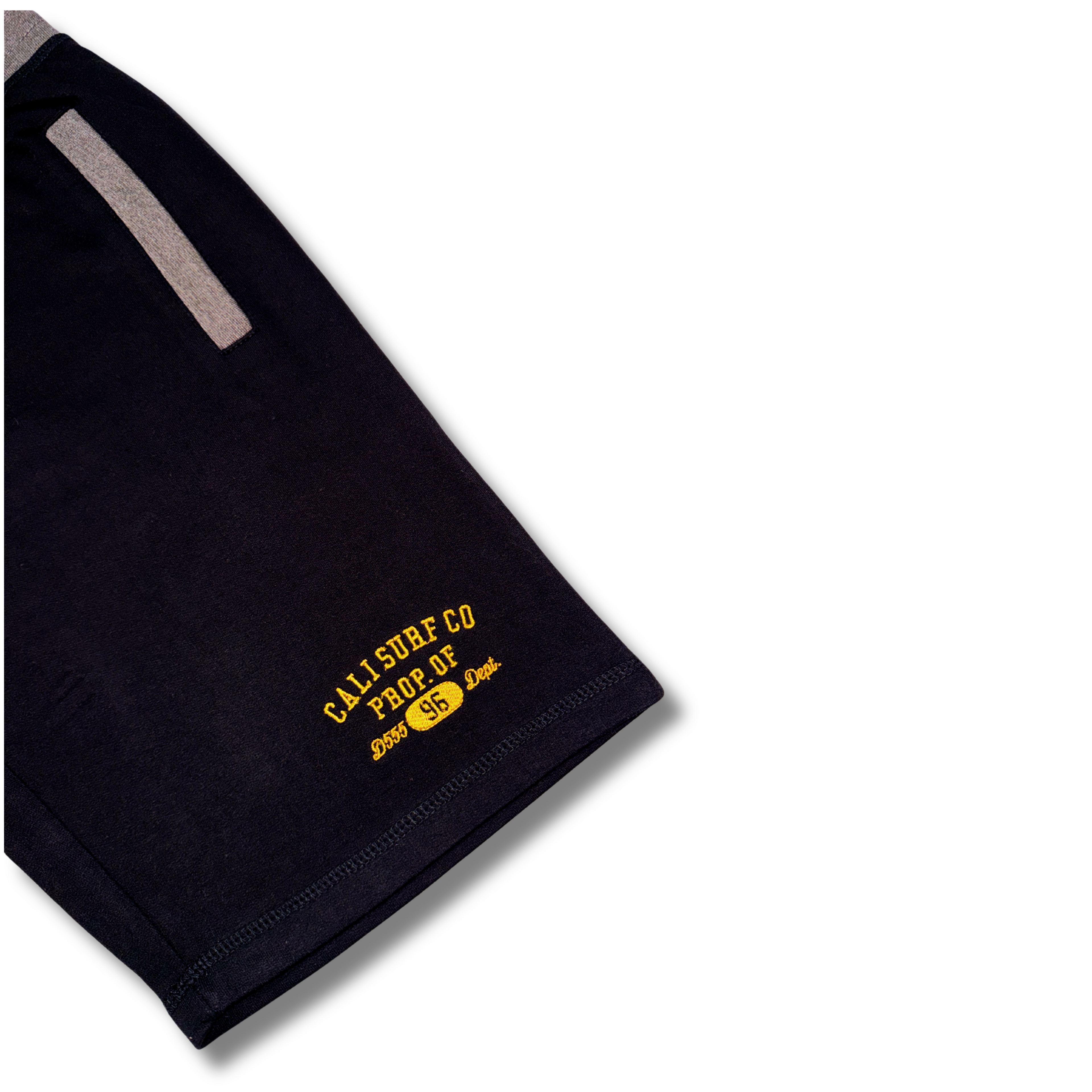 SUTTON 2-D555 Elasticated Waist Loop Back Shorts With Embroidery