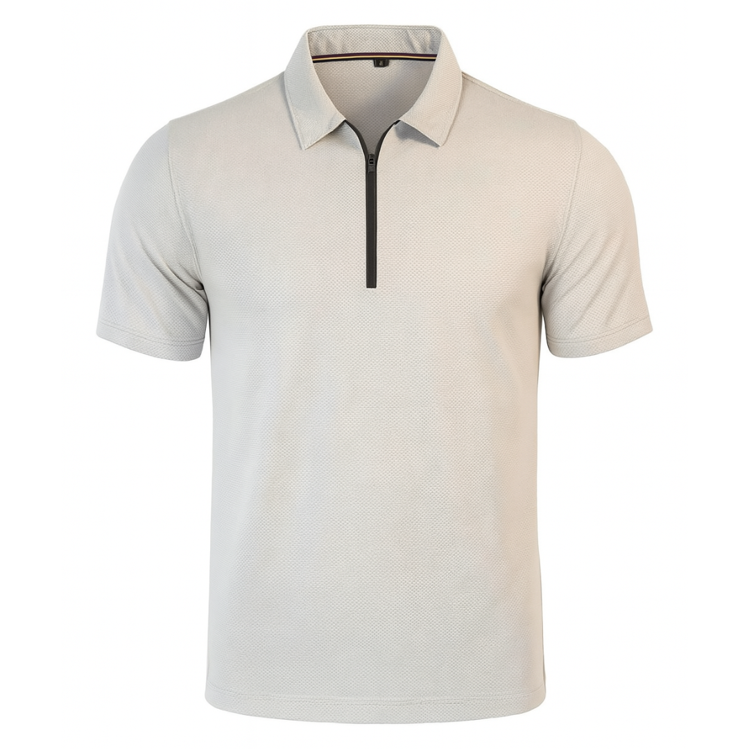 Men’s Performance Polo Shirt – Quick Dry Zip Neck Sports Top