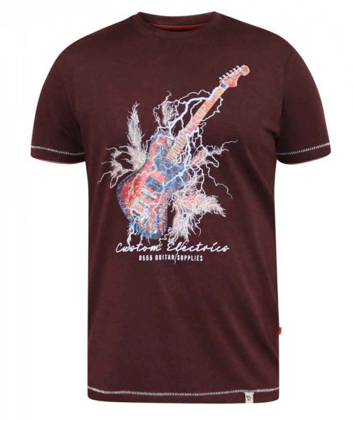 REDBOURN-D555 Lightning Bolt Guitar Printed T-Shirt- DEAL PACK
