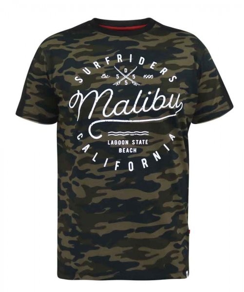 SULLIVAN-D555 Ao Camo T-Shirt With Chest Print- DEAL PACK