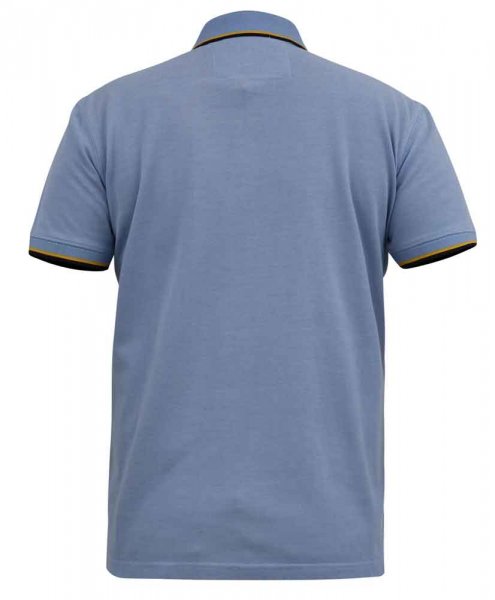 TALBOT-D555 Pique Polo Shirt With Jacquard Collar Cuffs And Pocket Opening