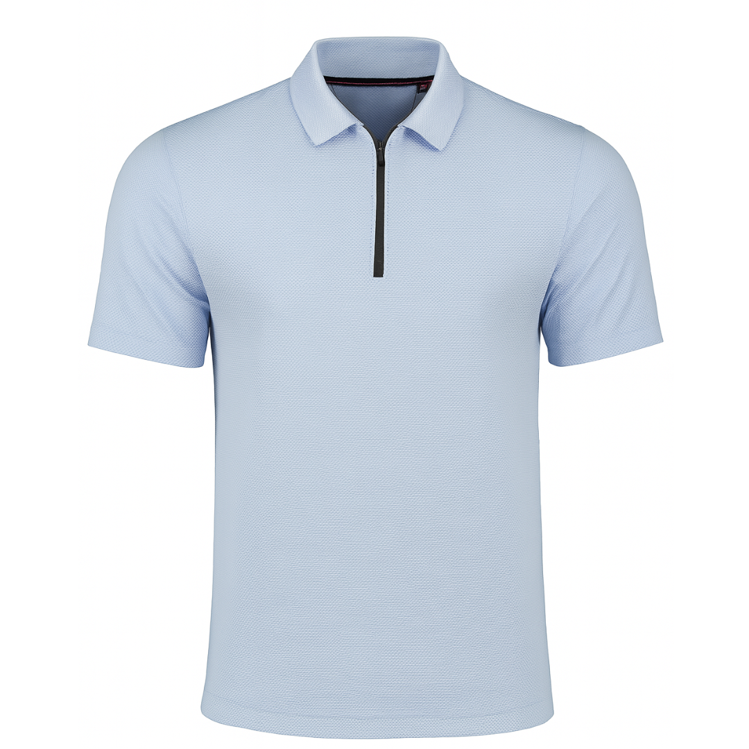 Men’s Performance Polo Shirt – Quick Dry Zip Neck Sports Top