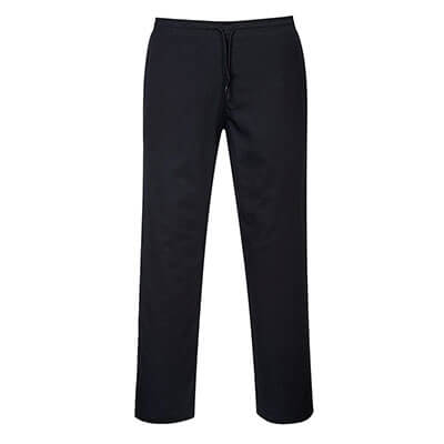 Chef’s Drawstring Trousers Black (C070) – Comfortable Professional Kitchen Pants