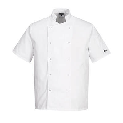 Chef's Cumbria Short Sleeve Jacket (C733) – Durable & Stylish