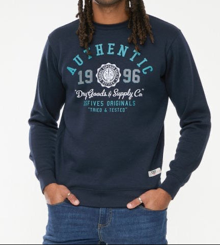 KEYWORTH-D555 Authentic Printed Crew Neck Sweatshirt