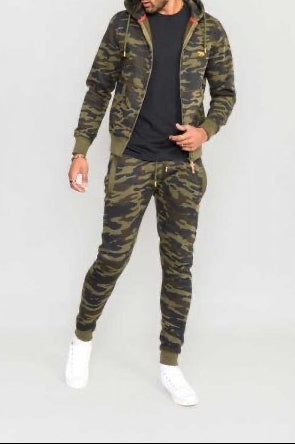 REGENT-D555 AOP Camo Zip Through Hoody