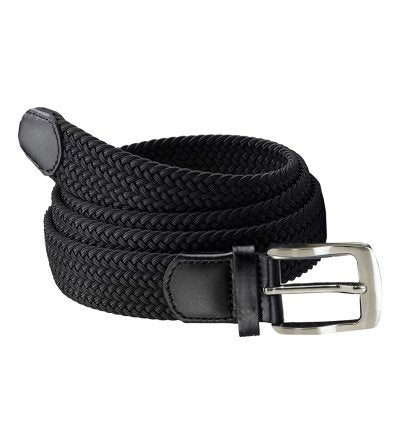 SIMON-D555 Stretch Braided Belt - Black | Sizes S-6XL