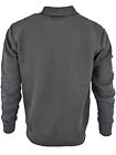 men's Pullover Sweatshirt collared neck chest pocket