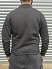 men's Pullover Sweatshirt collared neck chest pocket