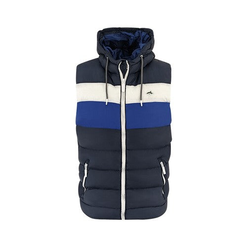 ONZIZO Three Toned Contrast padded Bodywarmer Men's Gilet with logo