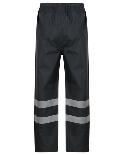 Hi Viz Waterproof Over Trousers High Vis Visibility Elasticated Pants