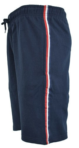 Men's Elasticated Casual Fleece Shorts Summer Wear With Open Slant Pockets