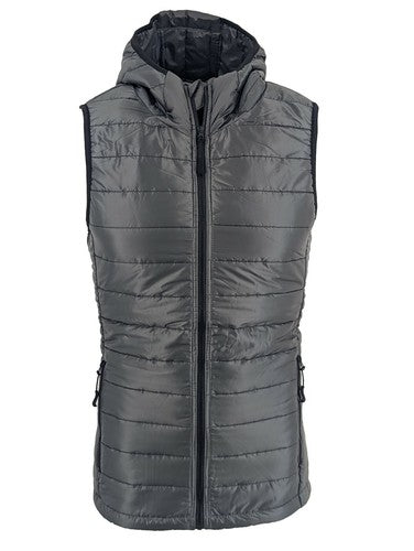 Men's Sleeveless HOODED GILET Bodywarmer Puffer Straight-lined quilted Gilet