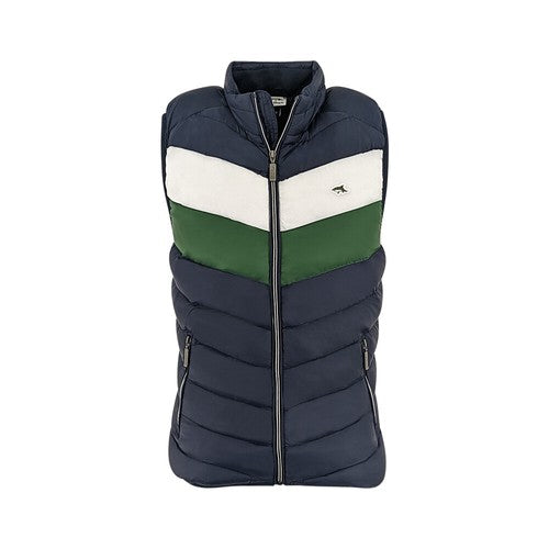 ONZIZO Three Toned Contrast padded Bodywarmer Men's Gilet with logo