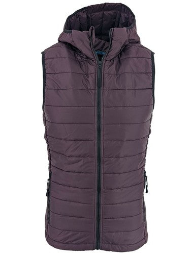 Men's Sleeveless HOODED GILET Bodywarmer Puffer Straight-lined quilted Gilet