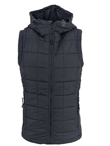 Men's Sleeveless HOODED GILET Bodywarmer Puffer Straight-lined quilted Gilet