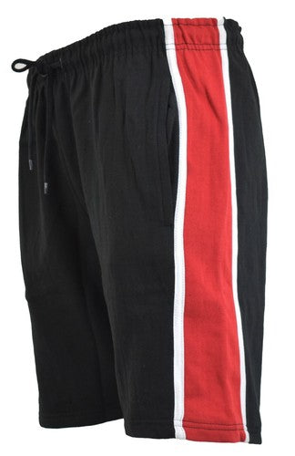Men's Elasticated Casual Fleece Shorts Summer Wear With Open Slant Pockets