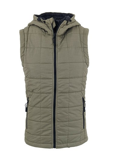 Men's Sleeveless HOODED GILET Bodywarmer Puffer Straight-lined quilted Gilet