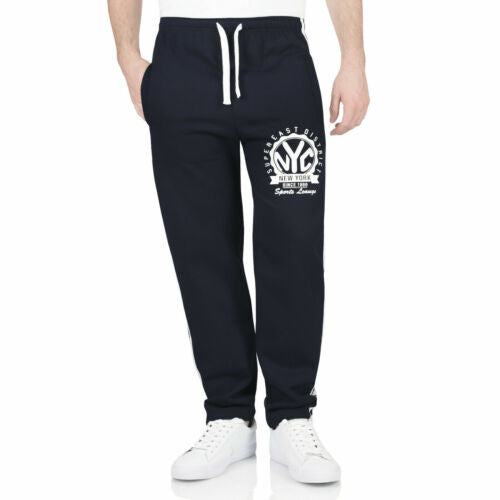 Men's Open Hem Joggers NYC Side Stripe Jogger