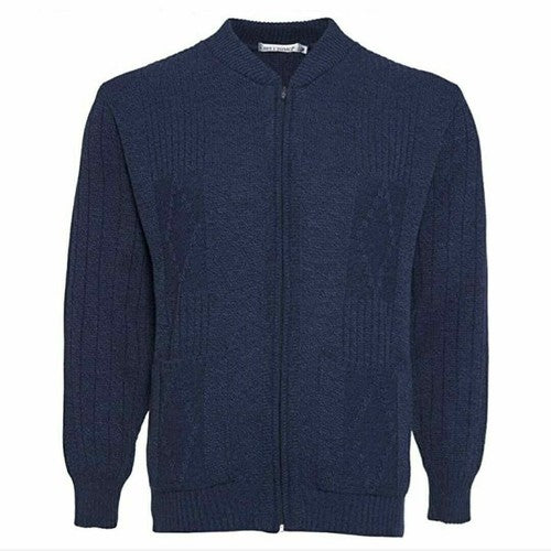 Men's Zip up Bellisimo Casual Plain Cardigan
