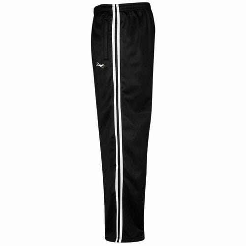 Men's Silky Striped Logo Plain Bottoms Trousers Pants Jogging Casual Sports Gym