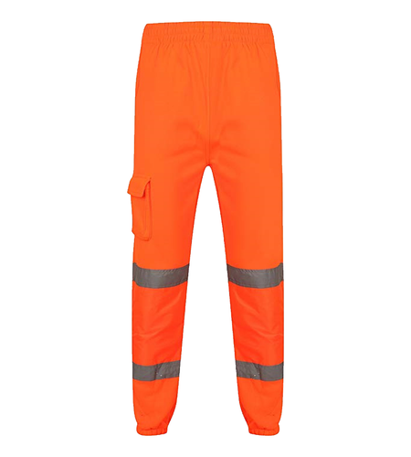 HI HIGH VIZ VIS Visibility PPE Workwear Safety Fleece Jogging Bottom Trousers