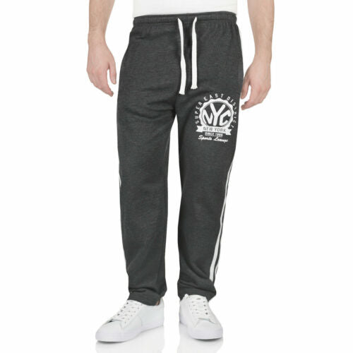Men's Open Hem Joggers NYC Side Stripe Jogger