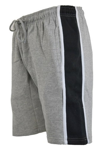 Men's Elasticated Casual Fleece Shorts Summer Wear With Open Slant Pockets