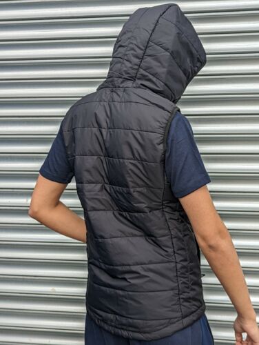 Men's Sleeveless HOODED GILET Bodywarmer Puffer Straight-lined quilted Gilet