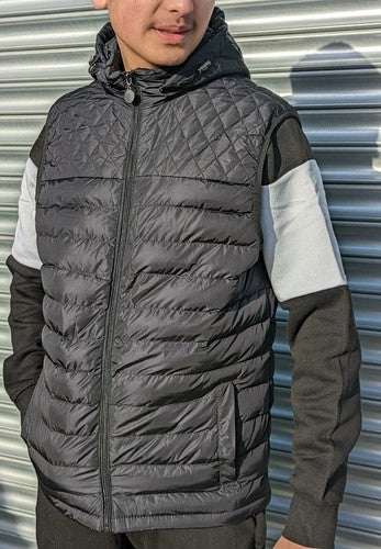 Among Straight lined Quilted padded Bodywarmers Gilets