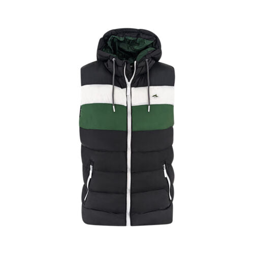 ONZIZO Three Toned Contrast padded Bodywarmer Men's Gilet with logo