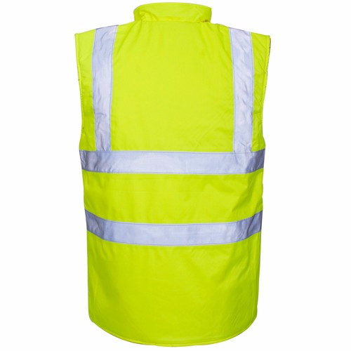 Men's premium HI-VIZ Gillet reversible waterproof work wear