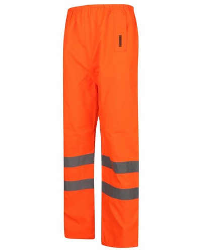 Hi Viz Waterproof Over Trousers High Vis Visibility Elasticated Pants