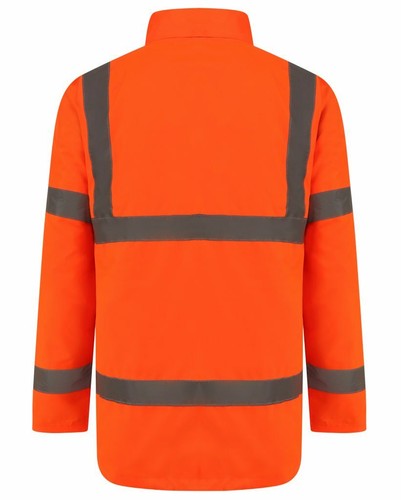 Men's Hi Viz High Vis Visibility Bomber Work Jacket Coat