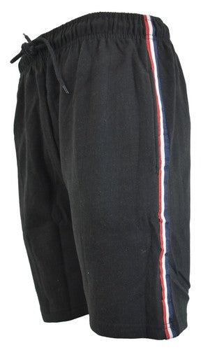 Men's Elasticated Casual Fleece Shorts Summer Wear With Open Slant Pockets