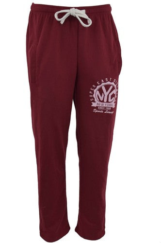 Men's Open Hem Joggers NYC Side Stripe Jogger