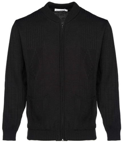 Men's Zip up Bellisimo Casual Plain Cardigan