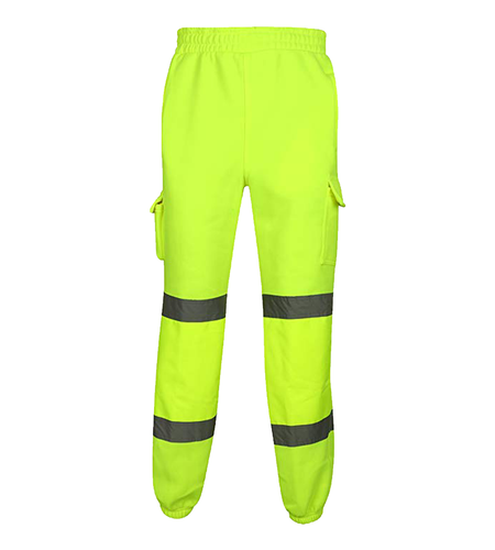 HI HIGH VIZ VIS Visibility PPE Workwear Safety Fleece Jogging Bottom Trousers