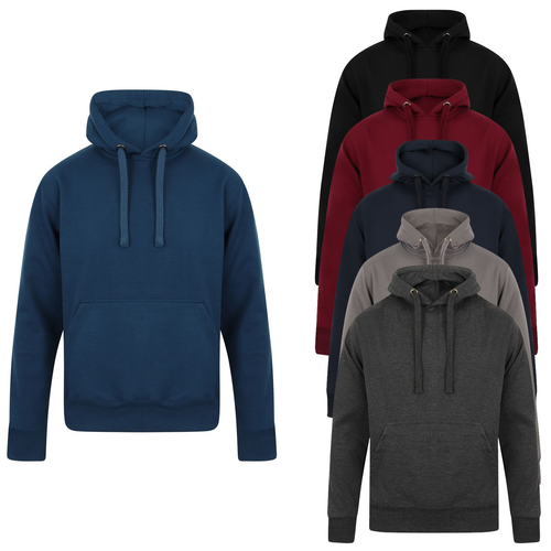 Men's plain coloured pullover hoodie