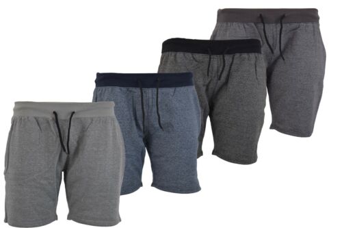 Men's Cross Chain Jogging Fleece Shorts with Zip Pockets