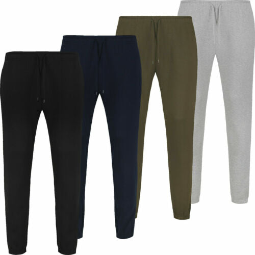 Men's Elasticated Waist and Cuffed Casual Jogging Bottoms S to 5XL